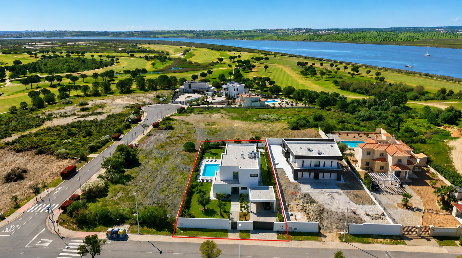 Prime Southwest Facing Building Plot with River and Golf Views