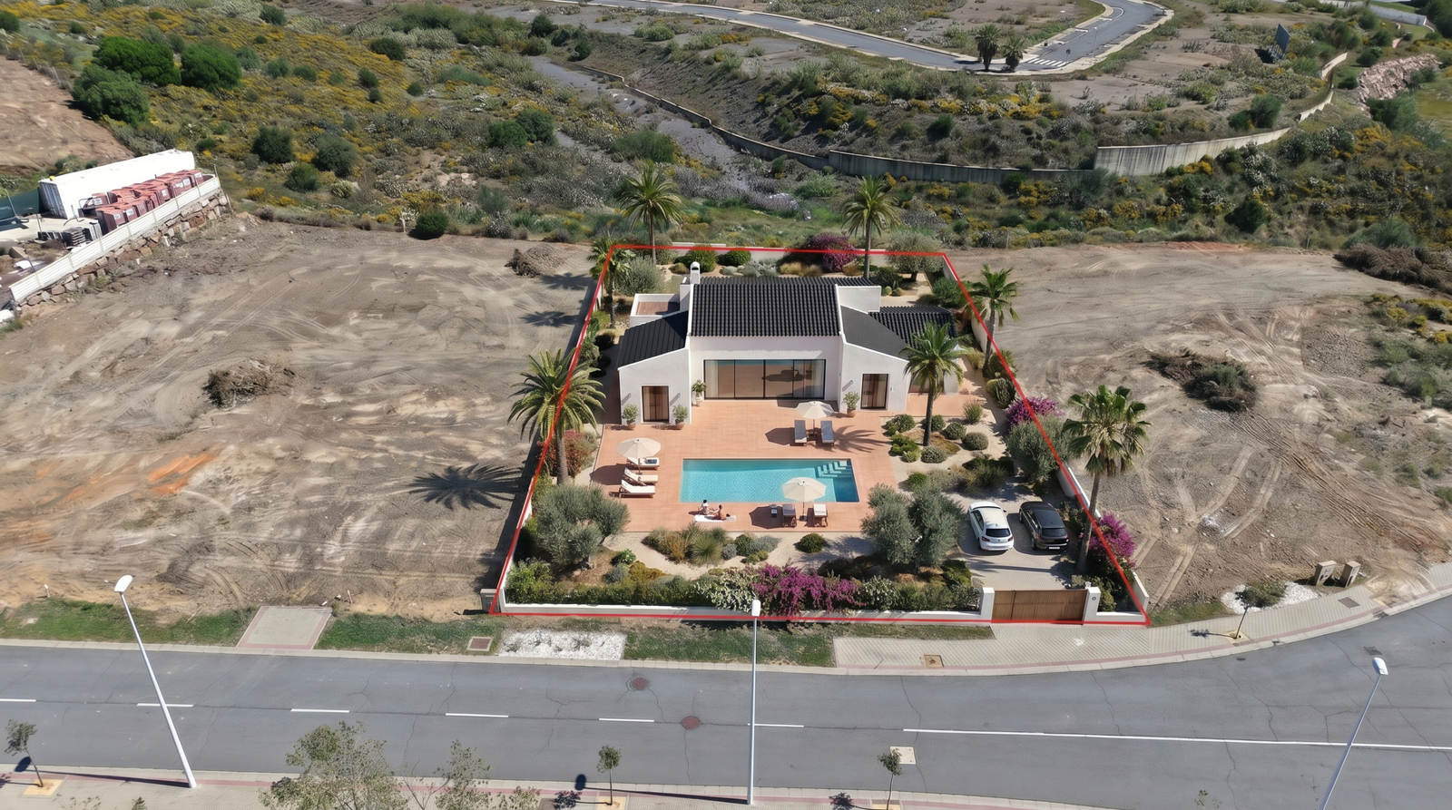 R23.14 mock modern Golf Front Building Plot – Isla Canela Links Golf Course